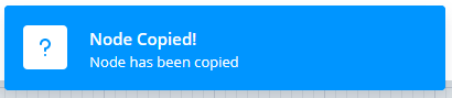 Copy success message